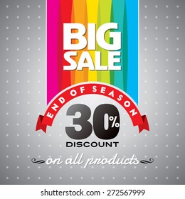 sale shopping background and label for business promotion 