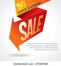 sale shopping background and label for business promotion 