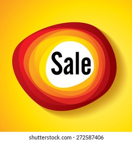 sale shopping background and label for business promotion 