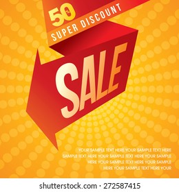 Sale Shopping Background And Label For Business Promotion 