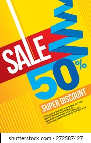 sale shopping background and label for business promotion 