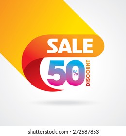 sale shopping background and label for business promotion 