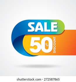 sale shopping background and label for business promotion 