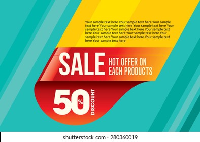 sale shopping background and label for business promotion