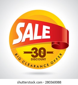 sale shopping background and label for business promotion