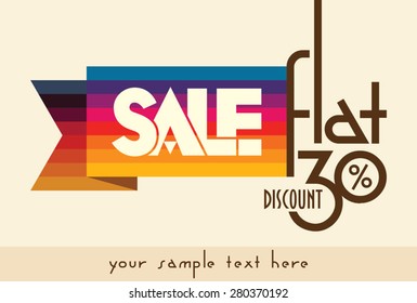 Sale shopping background and label for business promotion 
