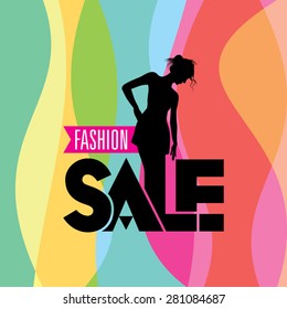 sale shopping background and label for business promotion