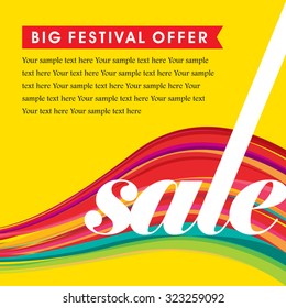 sale shopping background and label for business promotion