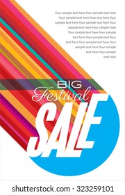 sale shopping background and label for business promotion