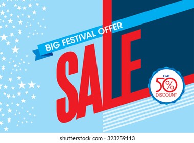 sale shopping background and label for business promotion
