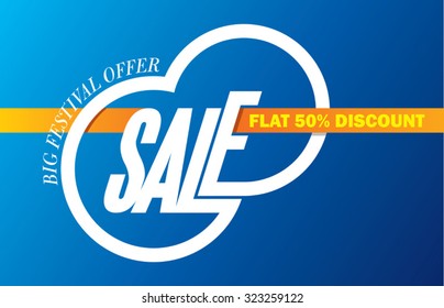 sale shopping background and label for business promotion