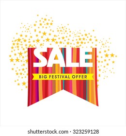 sale shopping background and label for business promotion