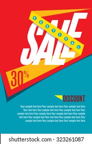 sale shopping background and label for business promotion