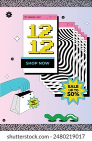 Sale Shopping Poster Graphic Vector