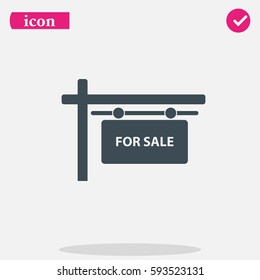 For sale sign.
