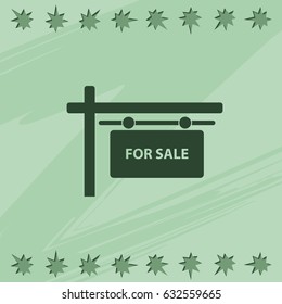 For sale sign.