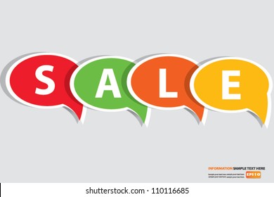 Sale sign bubbles,Vector