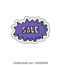 sale sign doodle icon