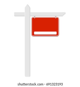 For Sale Sign, With Gradient Mesh, Vector Illustration