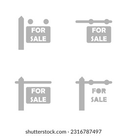 sale sign icon on white background, vector illustration
