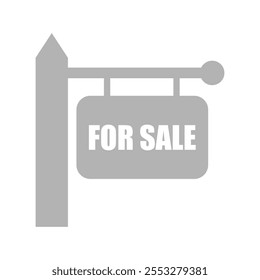 For sale sign icon, on a white background, vector illustration
