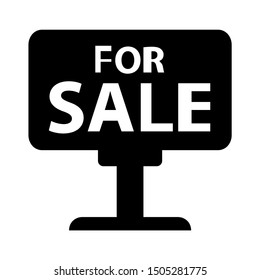 For Sale Sign Icon - From Property, Commercial House And Real Estate Icons, Mortgage Icons