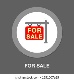 For Sale Sign Icon - From Property, Commercial House And Real Estate Icons, Mortgage Icons