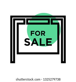 For sale sign icon vector