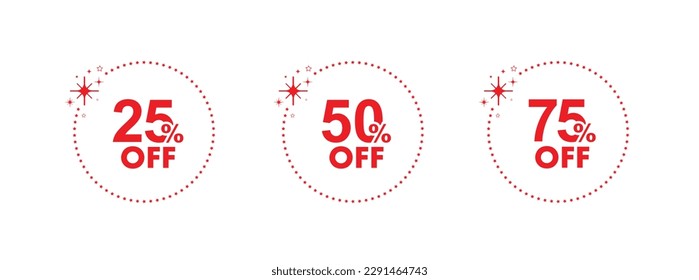 sale sign on white background