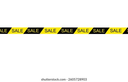 Sale sign tape label business badge retail price tags banner sticker symbol banner design promotion message sale shopping marketing element black yellow sale tape shopping product advertise.3d render