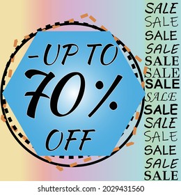 Sale sign vector illustration discount announcement