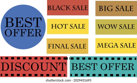 Sale sign vector illustration discount announcement