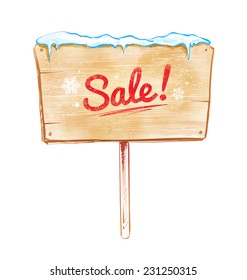 Sale sign. Vector illustration. Isolated.