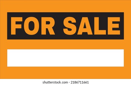 For sale sign vector properties cars land vehicle and house for sale