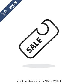 Sale sign, web icon. vector design