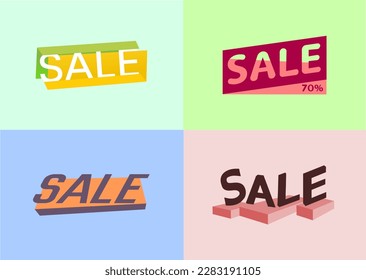 Sale Signs set for discounts