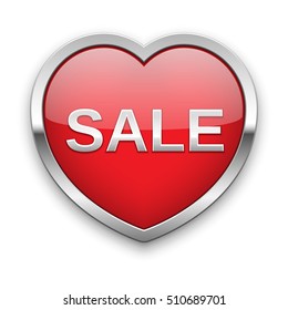 Sale silver badge, vector