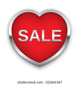 Sale silver badge, vector