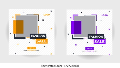 Sale social media post or banner template