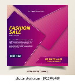 Sale social media post or banner template