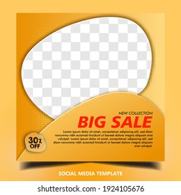 Sale social media post or banner template