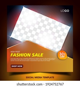 Sale social media post or banner template