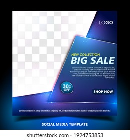 Sale social media post or banner template
