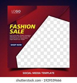 Sale social media post or banner template