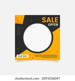 sale social media post banner template vector design