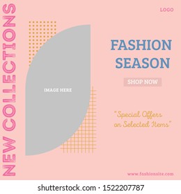 Sale Social Media Post Template. Web Banner Design.