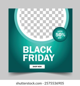 Sale social media post templates, fashion online shopping square banner,