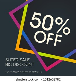 Sale social media promotion template