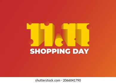 Sale Special 11.11 Design for Advertising text, banner, presentation, promotion banner, social media campaign post.