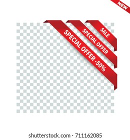 Sale and special offer banner, Sales tags, Vector illustration.